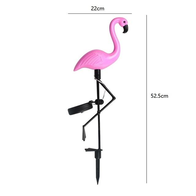 FlamiGlow Solar Gartenlampe | Solarbetriebene Flamingo-Deko | Wetterfeste Außenbeleuchtung für Garten & Terrasse