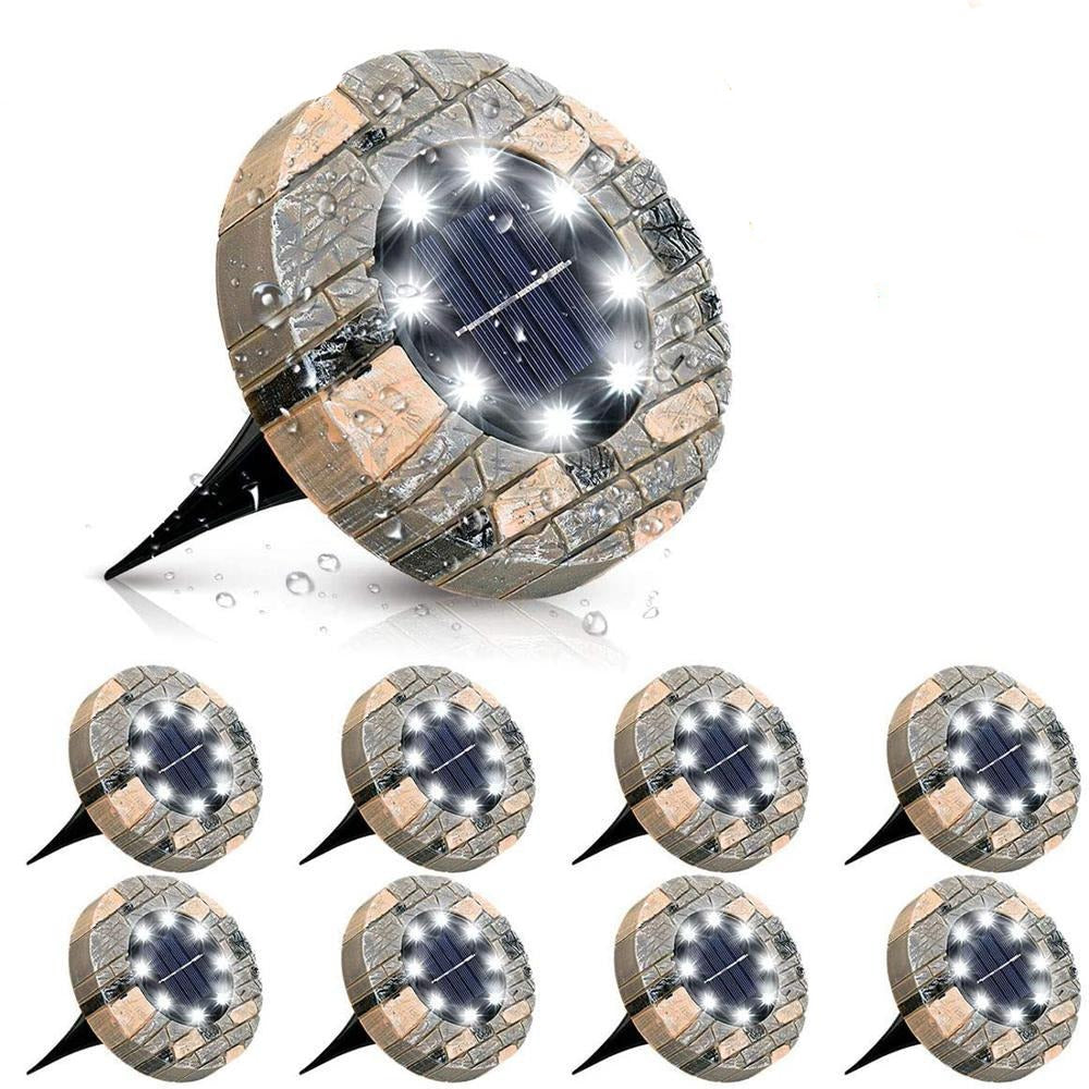 SolarStone Gartenleuchte | Solarbetriebene Wegbeleuchtung | Wetterfeste LED-Lampe | Warmweiß & Weiß