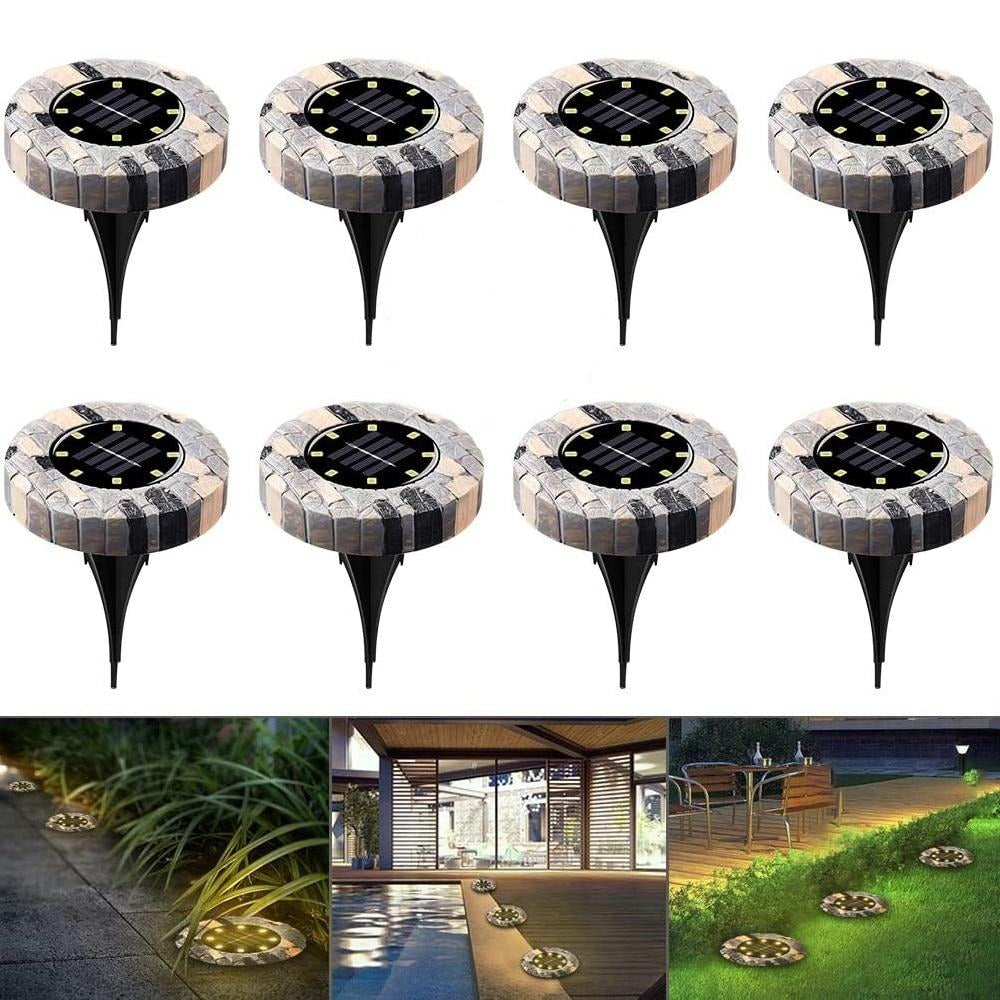 SolarStone Gartenleuchte | Solarbetriebene Wegbeleuchtung | Wetterfeste LED-Lampe | Warmweiß & Weiß