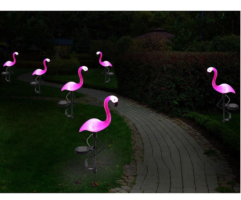 FlamiGlow Solar Gartenlampe | Solarbetriebene Flamingo-Deko | Wetterfeste Außenbeleuchtung für Garten & Terrasse