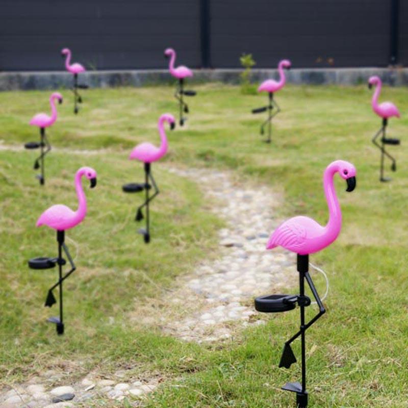 FlamiGlow Solar Gartenlampe | Solarbetriebene Flamingo-Deko | Wetterfeste Außenbeleuchtung für Garten & Terrasse