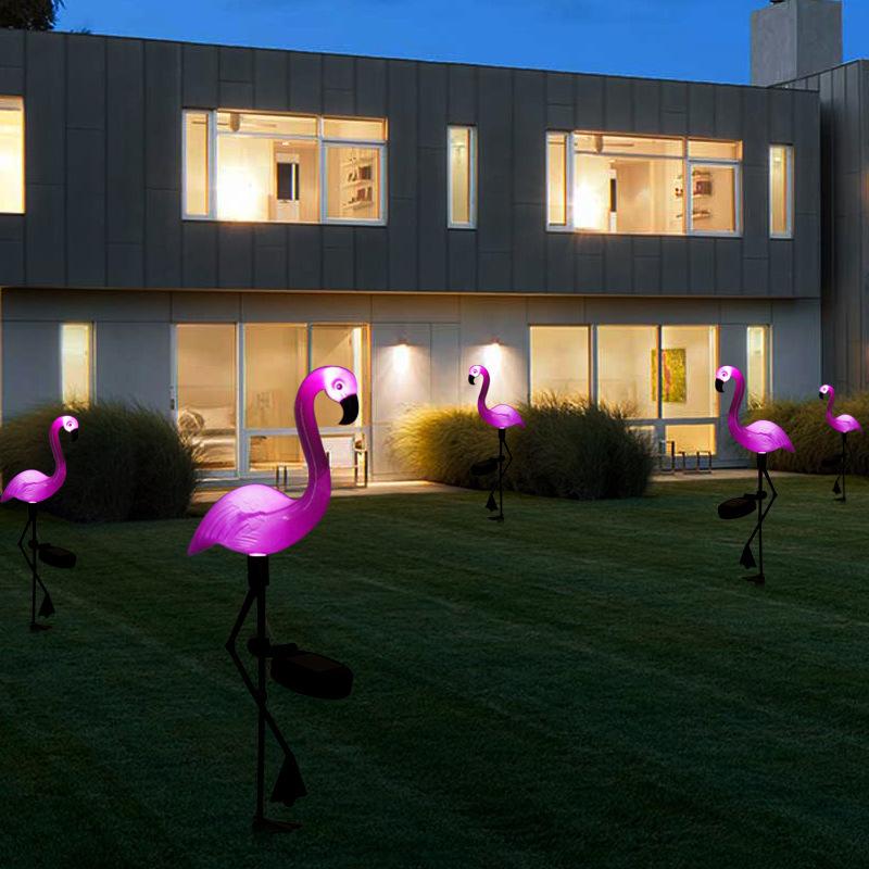 FlamiGlow Solar Gartenlampe | Solarbetriebene Flamingo-Deko | Wetterfeste Außenbeleuchtung für Garten & Terrasse