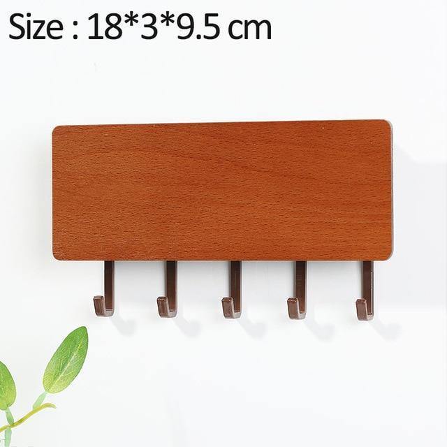 KeyOrganize Holz Schlüsselhalter Wandregal | Multifunktional & Stilvoll | Wand-Deko & Aufbewahrung