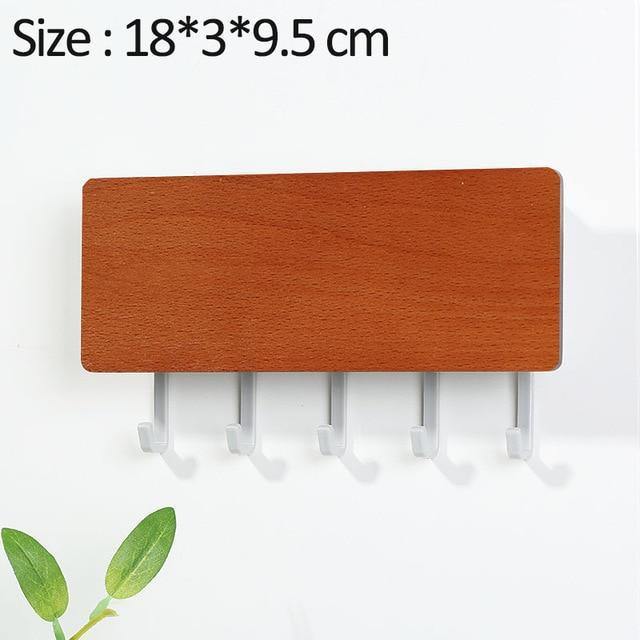 KeyOrganize Holz Schlüsselhalter Wandregal | Multifunktional & Stilvoll | Wand-Deko & Aufbewahrung