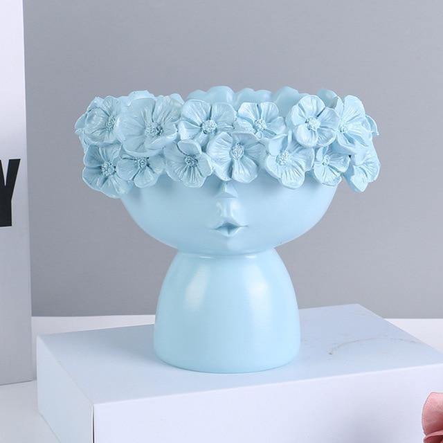 FloraCrown Blumenkranz Vase | Handgefertigte Blumendeko | Elegante Wohnakzente | Verschiedene Größen