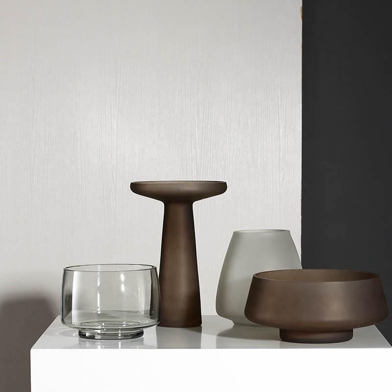 FrostVeil Glasgefäß mit Mattglas | Mundgeblasen | Moderne Eleganz | Vielseitige Farben & Formen