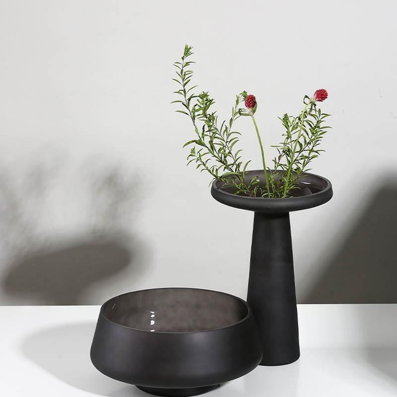 FrostVeil Glasgefäß mit Mattglas | Mundgeblasen | Moderne Eleganz | Vielseitige Farben & Formen