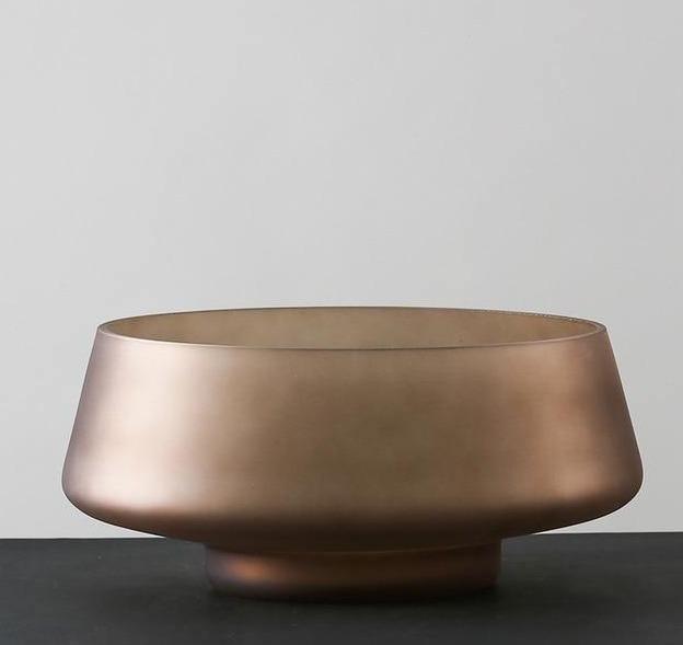 FrostVeil Glasgefäß mit Mattglas | Mundgeblasen | Moderne Eleganz | Vielseitige Farben & Formen