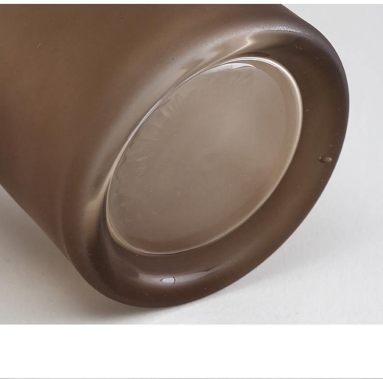 FrostVeil Glasgefäß mit Mattglas | Mundgeblasen | Moderne Eleganz | Vielseitige Farben & Formen