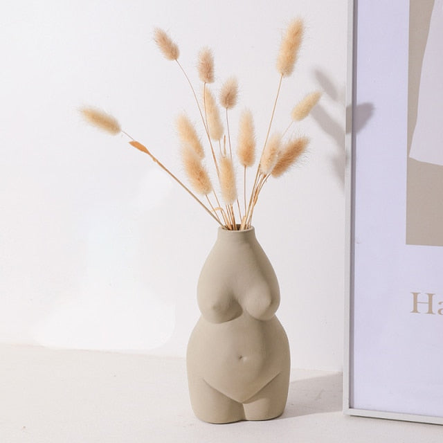 ArtiVase Nordic Keramikkunst Körpervase | Minimalistische Deko | Tischdekoration | Skulpturales Design