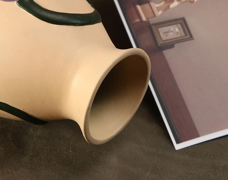 FloraCut Keramik Blumenvasen mit Ausschnitt-Design | Stilvolle Deko-Vasen | Verschiedene Farben