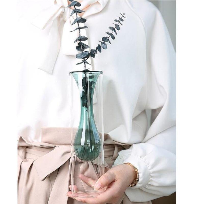 NebulaFlo Mundgeblasene Glasvasen im Bubble-Design | Elegante Dekoration | Einzigartige Formen