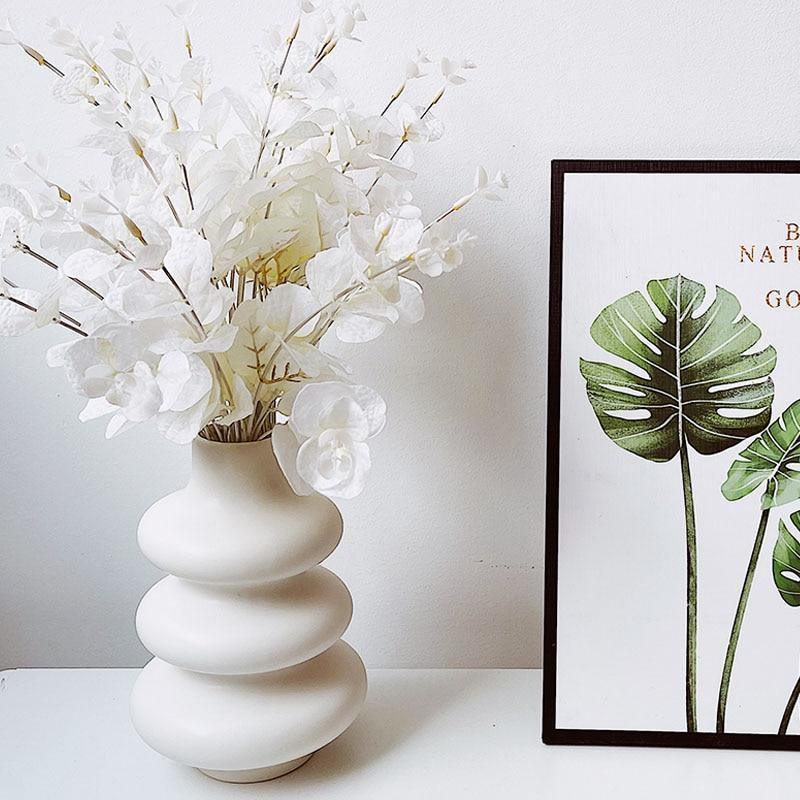 Ceraméa Abstrakte Keramik-Vase | Zeitlose Deko | Vielseitige Eleganz