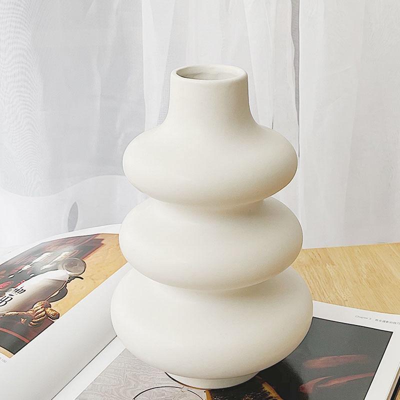 Ceraméa Abstrakte Keramik-Vase | Zeitlose Deko | Vielseitige Eleganz