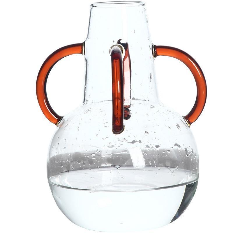 AurumVase Verspielte Glasvase mit Farbtönen | Modernes Design | Deko-Highlight für Wohnzimmer & Küche