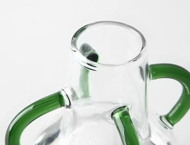 AurumVase Verspielte Glasvase mit Farbtönen | Modernes Design | Deko-Highlight für Wohnzimmer & Küche