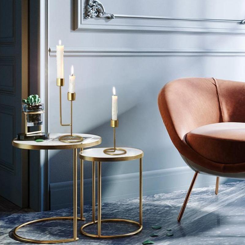 CandleLuxe Metall Kerzenhalter & Kandelaber | Modernes Design | In Gold & Schwarz erhältlich