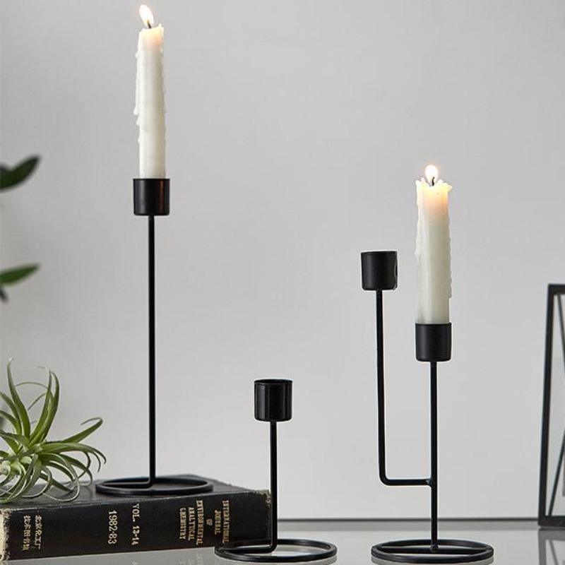 CandleLuxe Metall Kerzenhalter & Kandelaber | Modernes Design | In Gold & Schwarz erhältlich