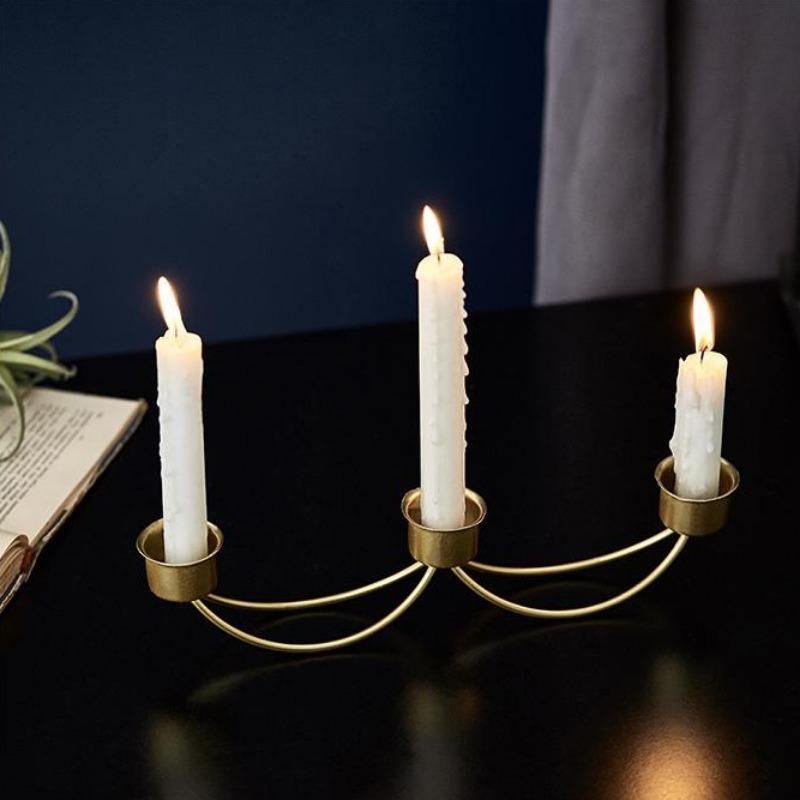 CandleLuxe Metall Kerzenhalter & Kandelaber | Modernes Design | In Gold & Schwarz erhältlich
