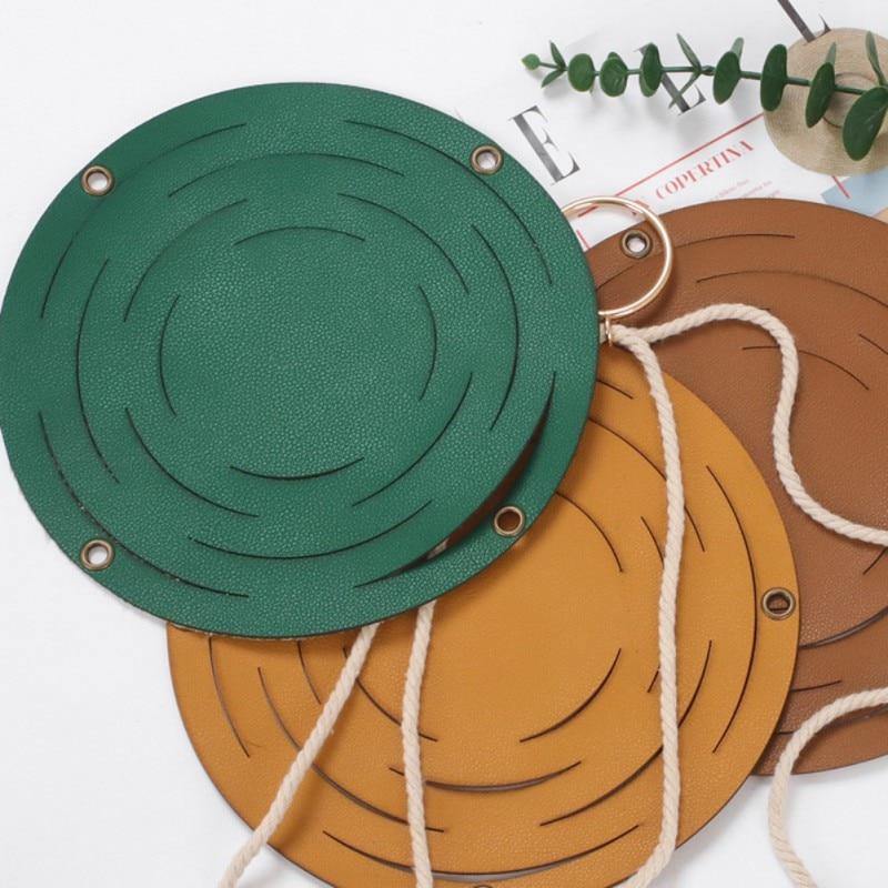 VegaBloom Pflanzenhänger aus veganem Leder & Seil | Stylischer Hängepflanzenhalter | Nachhaltige Pflanzen-Deko