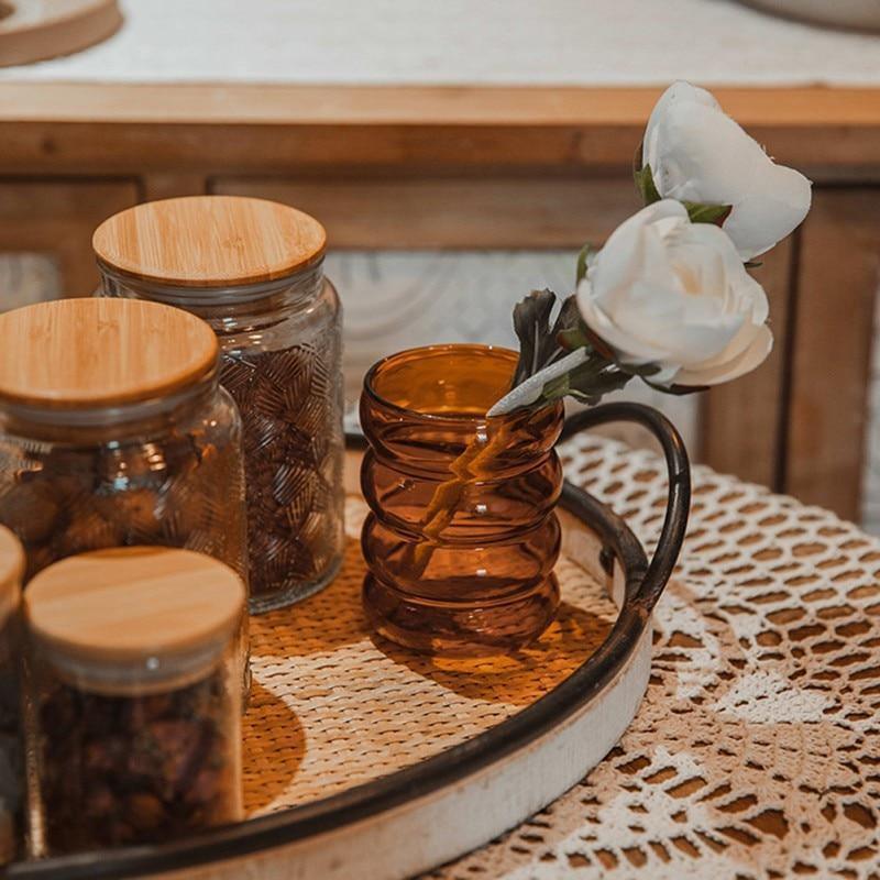 Bubblivio Bunte Glas-Getränkebecher | Handgefertigt | Einzigartiges Design | Perfekt für stilvolle Getränkepräsentation