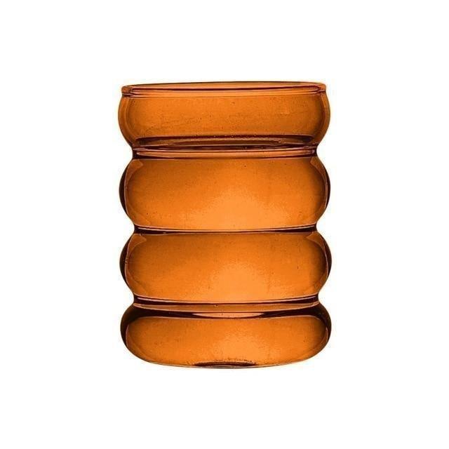 Bubblivio Bunte Glas-Getränkebecher | Handgefertigt | Einzigartiges Design | Perfekt für stilvolle Getränkepräsentation