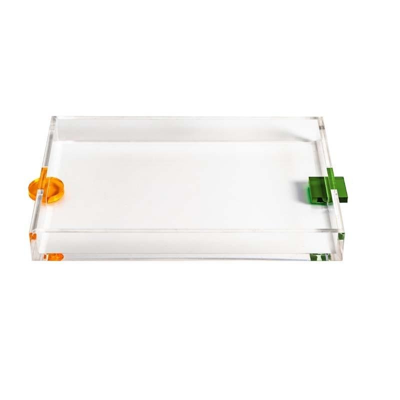 AcryCraft Rechteckige Acryltabletts | Klare Design-Schalen | Vielseitig & Modern | Perfekt für Deko & Organisation