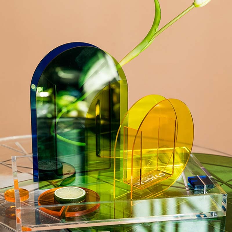 AcryCraft Rechteckige Acryltabletts | Klare Design-Schalen | Vielseitig & Modern | Perfekt für Deko & Organisation