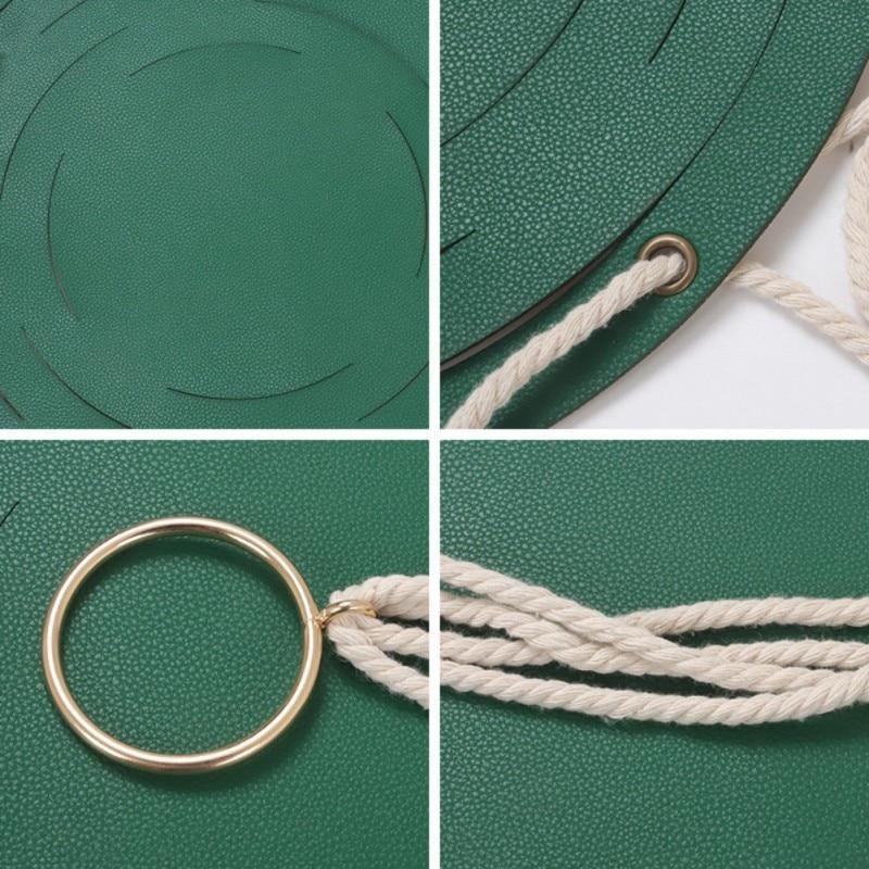 VegaBloom Pflanzenhänger aus veganem Leder & Seil | Stylischer Hängepflanzenhalter | Nachhaltige Pflanzen-Deko