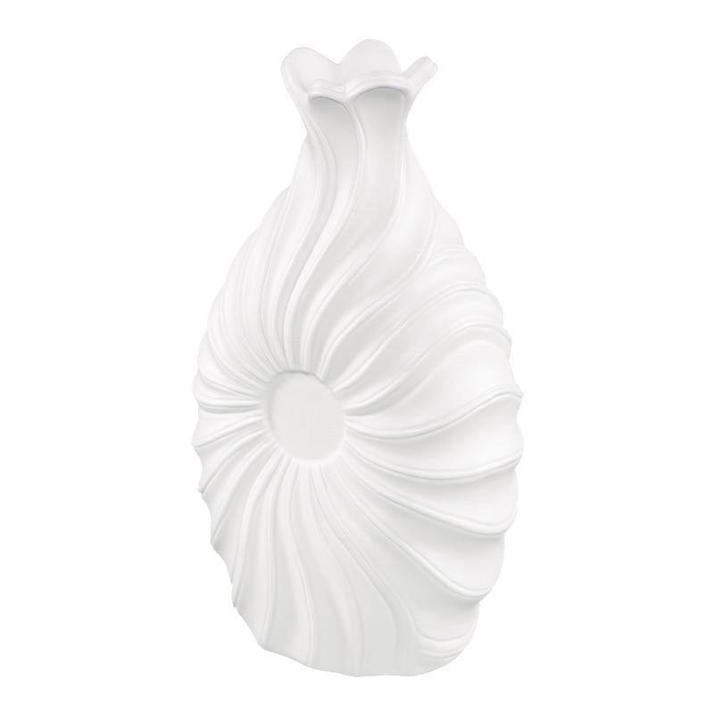 SwirlLine Keramik-Blumenvase mit Struktur | Elegantes Design | Verschiedene Größen für Blumen & Deko