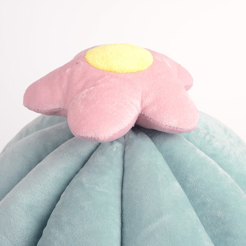 CataBloom Kaktus-Katzenhöhle mit Abnehmbarem Kissen | Gemütliches Versteck für Katzen | Stilvolles Design | Kuschelig & Komfortabel