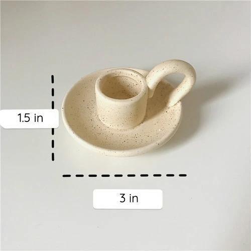 Gripelle Klassische Kerzenhalter mit Griff | Zeitloses Design | Für Tafelkerzen