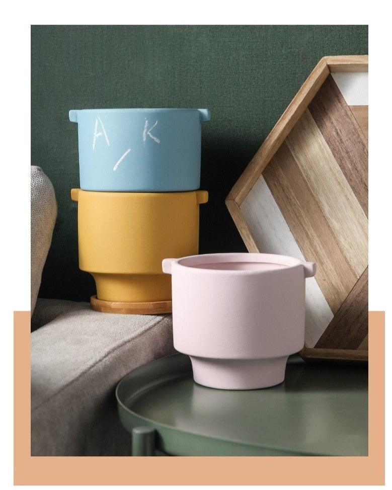 CreatiPot DIY Keramik Pflanzgefäße | Handbemalbare Töpfe für Kreative | In Verschiedenen Farben & Größen