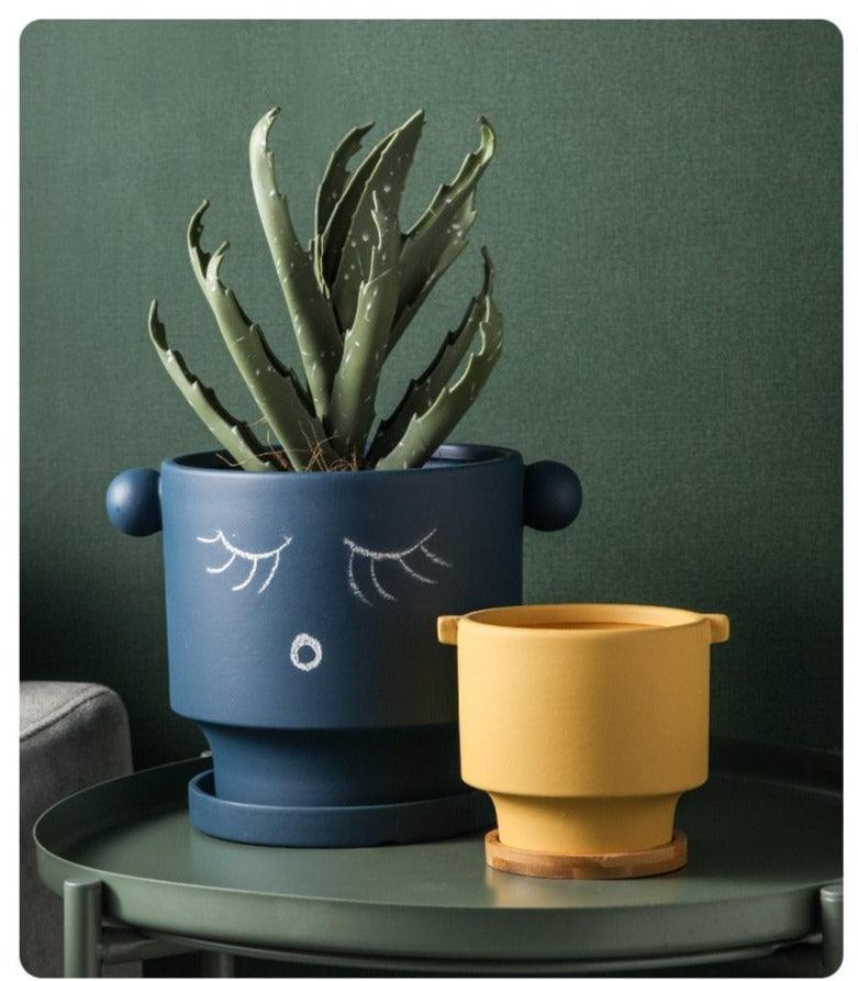 CreatiPot DIY Keramik Pflanzgefäße | Handbemalbare Töpfe für Kreative | In Verschiedenen Farben & Größen