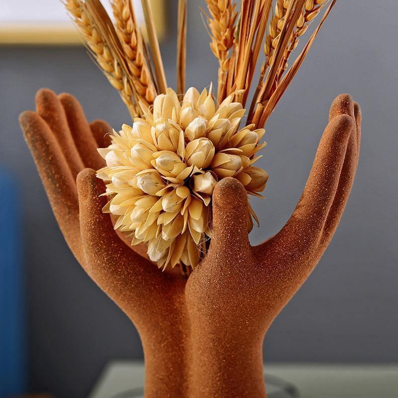 Veliro Metall Dekovase | Elegantes Wohnaccessoire | Modernes Design | Gold & Peru Farbvarianten