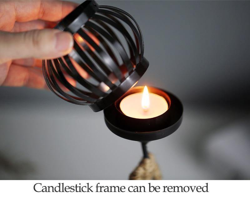 ArtisanForm Skulpturaler Kerzenständer | Moderner Kerzenhalter aus Stahl