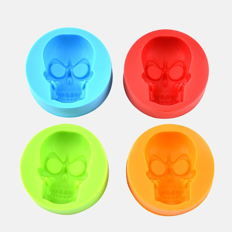 FrostSkull 3D Silikonform Eiswürfelerzeuger | Totenkopf-Eiswürfel | Kreative Baraccessoires