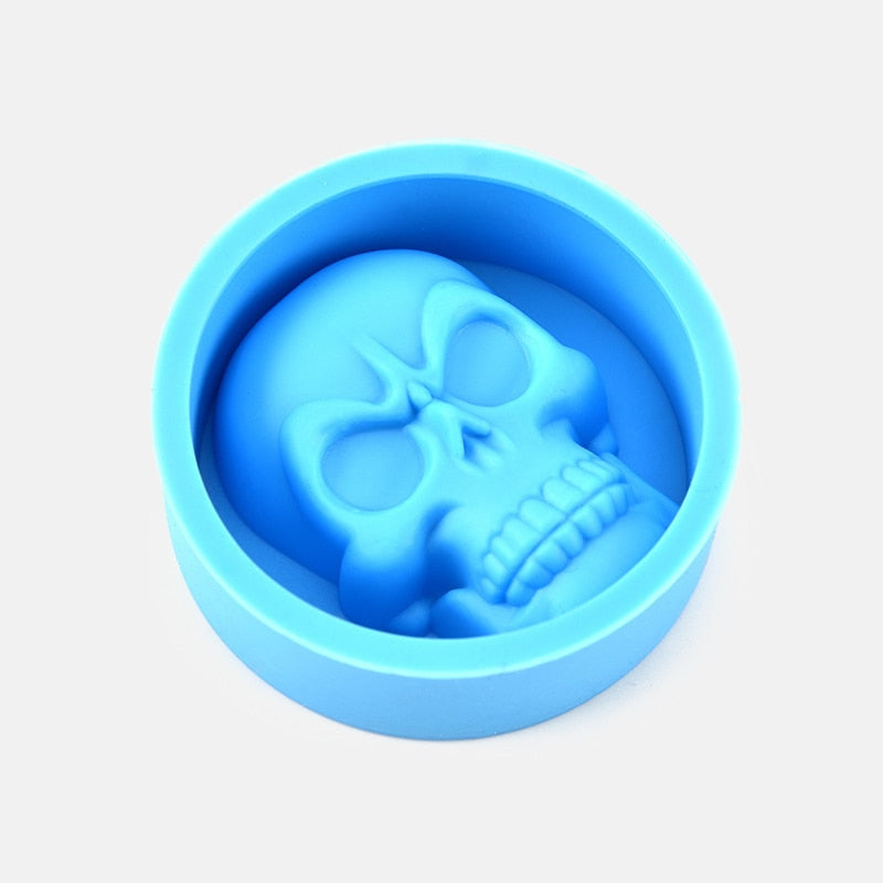 FrostSkull 3D Silikonform Eiswürfelerzeuger | Totenkopf-Eiswürfel | Kreative Baraccessoires