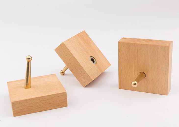 Hookaro Messing Wandhaken | Modernes Design | Elegante Aufbewahrung für Flur, Bad & Küche