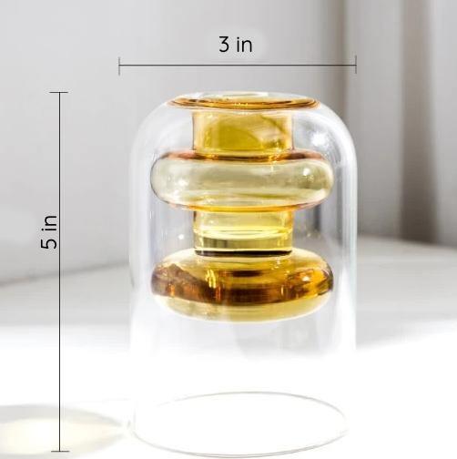 Groova Moderne Glasvasen | Einzigartiges Design | Farbenfrohe Dekoration für Zuhause & Büro