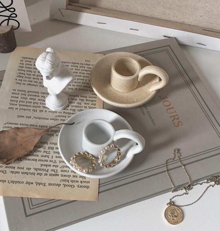 Gripelle Klassische Kerzenhalter mit Griff | Zeitloses Design | Für Tafelkerzen