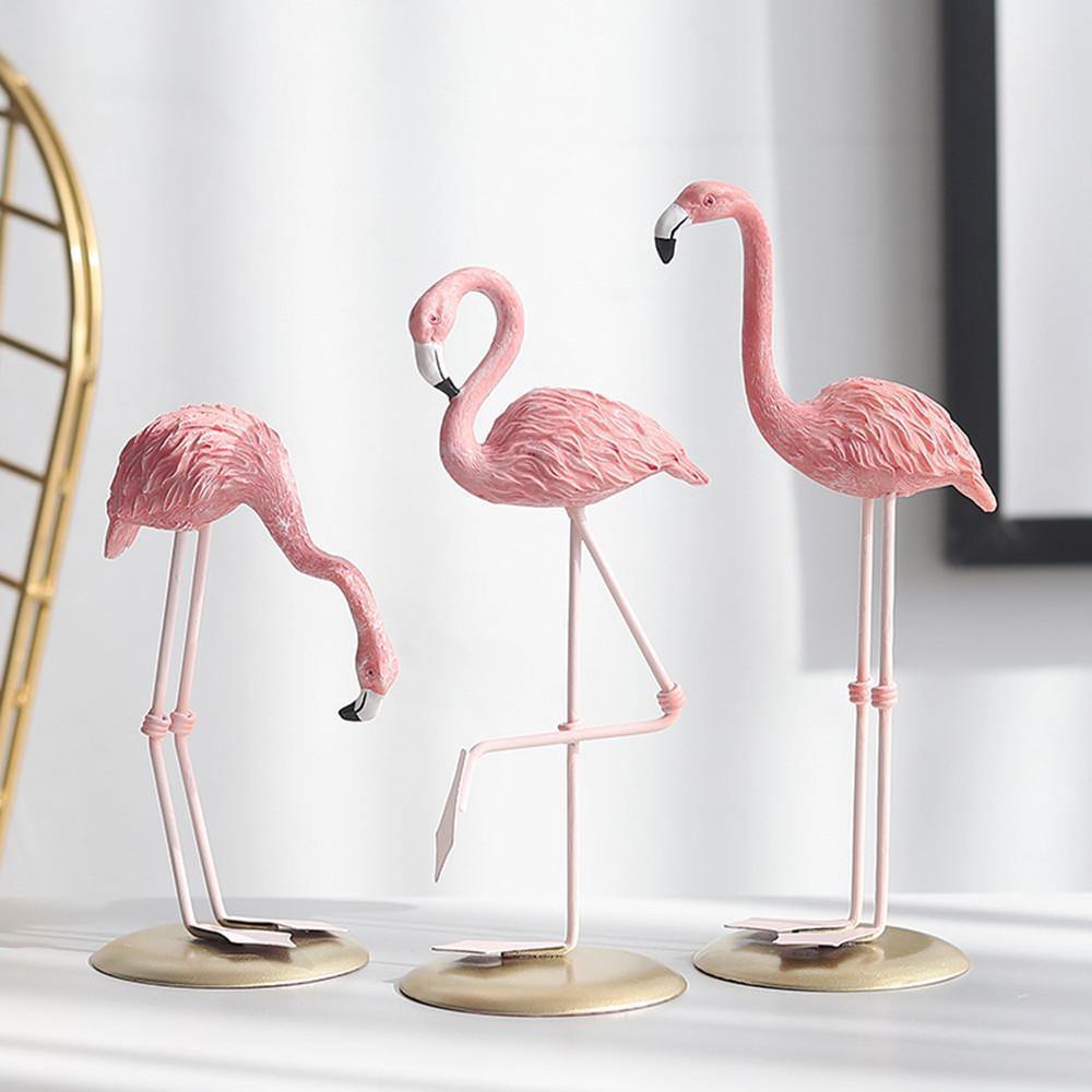 FlamingoDream Exotische Flamingo-Statuen | Tropische Dekoration | Elegante Dekofigur für Zuhause & Garten