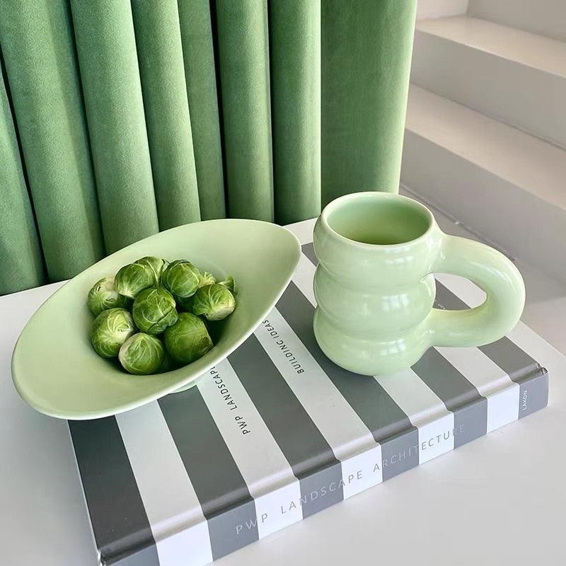 Muggo Bubble Keramiktasse | Handgefertigte Design Tasse | Dickwandig & Modern | In Weiß, Schwarz & Speckle-Farben