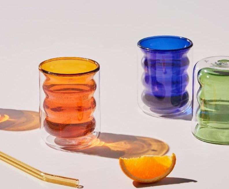 BubbleMug Doppelwandige Isolier-Glas-Tasse | Hitzebeständig | Elegantes Design | Perfekt für heiße & kalte Getränke