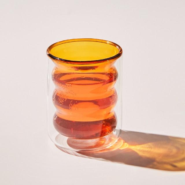 BubbleMug Doppelwandige Isolier-Glas-Tasse | Hitzebeständig | Elegantes Design | Perfekt für heiße & kalte Getränke