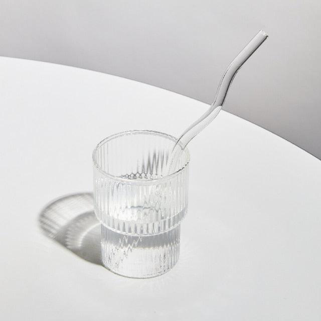 GlassLuxe Twist Glasstrohhalm Set | Bunte Trinkhalme | Nachhaltig & Wiederverwendbar | Für Cocktails & Smoothies