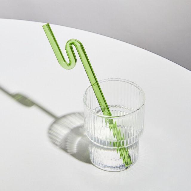 GlassLuxe Twist Glasstrohhalm Set | Bunte Trinkhalme | Nachhaltig & Wiederverwendbar | Für Cocktails & Smoothies
