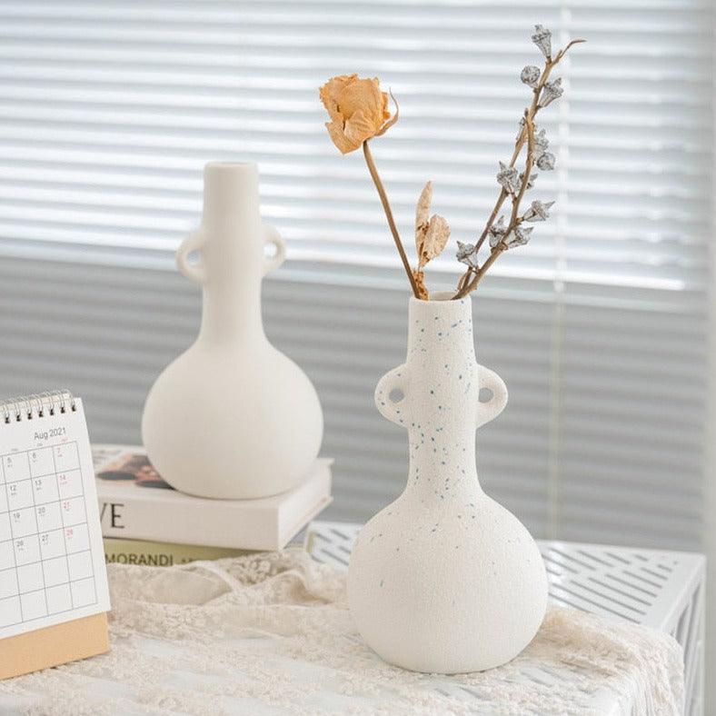 VaseLuxe Designer Vase | Elegantes Finish | Matte & Gesprenkelte Varianten | Stilvolle Dekoration