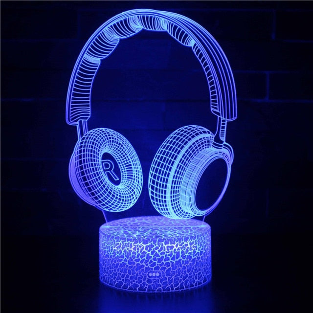 GlowGaming 3D LED Lampe | RGB Gaming Dekoration | Stimmungslampe für Spielzimmer & Zuhause