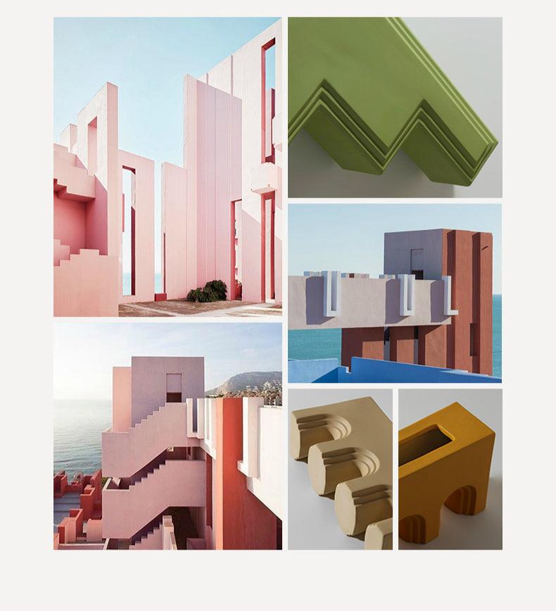 CeramiCasa Design Keramik Vase | Dekorative Akzentvase im Hausstil | Modernes Wohnaccessoire in Verschiedenen Farben